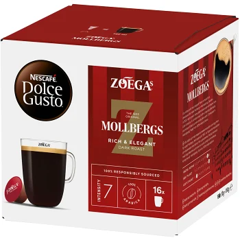 Kaffekapslar. Dolce Gusto, 16-p Zoega.