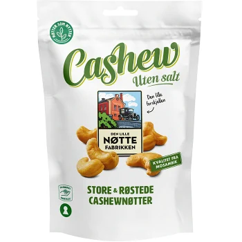 Cashewnötter Mozambique 160g Den Lille Nöttefabrikken.