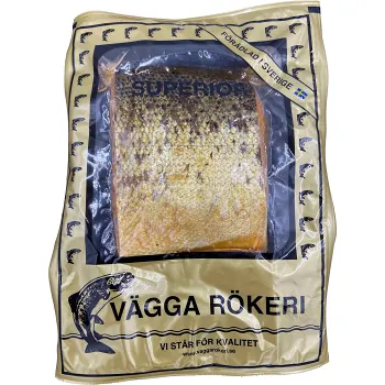 Varmrökt Lax Dubbelfilé ca 600g Vägga Rökeri.