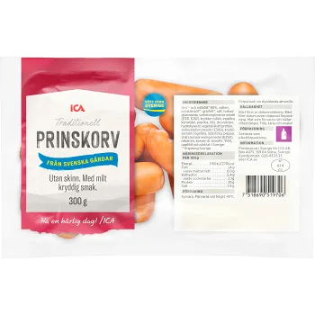 Prinskorv 300g ICA.