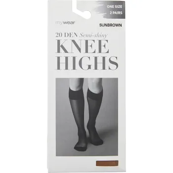 Knästrumpa 2p 20Den Sunbrown Onesize mywear.