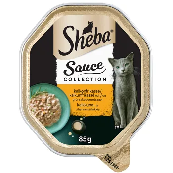Kattmat Kalkonfrikassé &amp; grönsaker 85g Sheba.