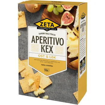 Aperitivokex Ost &amp; lök 150 g Zeta.