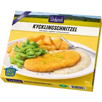 Kycklingschnitzel 380g Dafgårds.