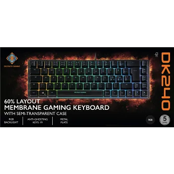 Tangentbord halvtransparent svart.