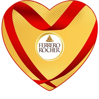 Gåvoask Rocher Heart 100g Ferrero.