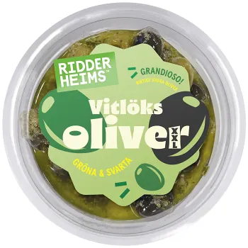 Vitlöksoliver XXXL 470g Ridderheims.