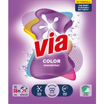 Tvättmedel Color 1520g Via.