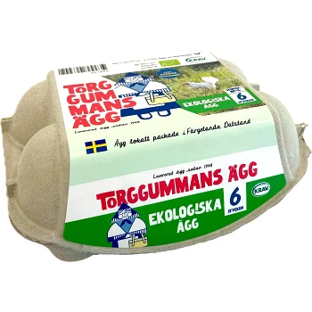 Ägg 6-pack Eko Torggummans Ägg.