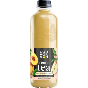 Fruktdryck Vitt te Äpple Persika 850ml God Morgon®.