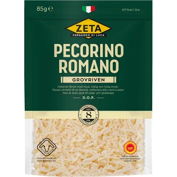 Pecorino Romano Grovriven 85g Zeta.