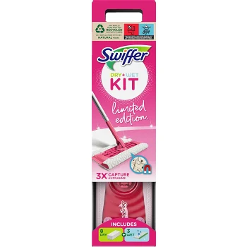Golvmopp Startkit Swiffer <br> Rosa Bandet.