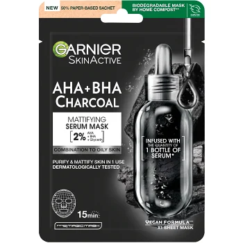 Ansiktsmask SkinActive Charcoal 1-p Garnier.