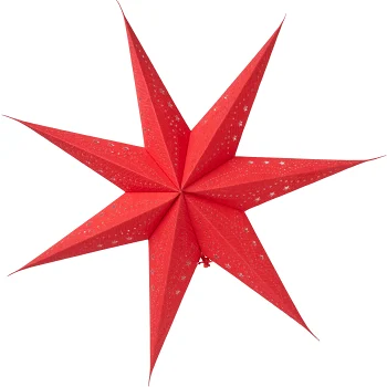 Stjärna Star Röd Glitter 60cm ICA.