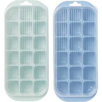 Islåda med lock blandade färger.