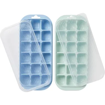 Islåda med lock blandade färger.