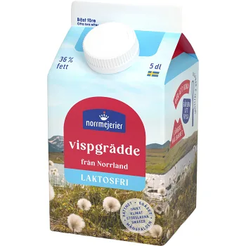 Vispgrädde Laktosfri 36% 500ml Norrmejerier.