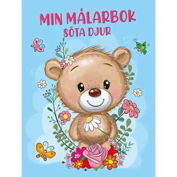 Min målarbok söta djur.