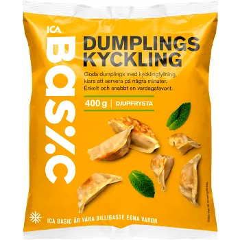 Dumplings kyckling 400g ICA Basic.