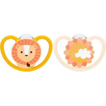 Napp Space 18-36 mån silikon Lion 2-p NUK.