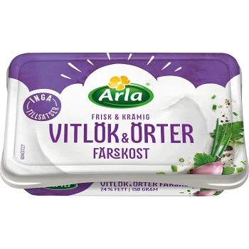 Färskost Vitlök &amp; örter 150g Arla.