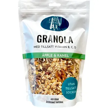 Granola Äpple &amp; Kanel 400g Finest Seasoning.
