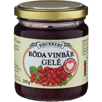 Rödavinbärsgele 250g Brunneby.