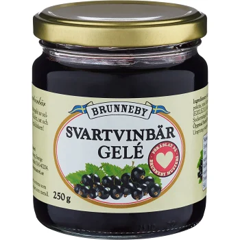 Svartvinbärsgele 250g Brunneby.