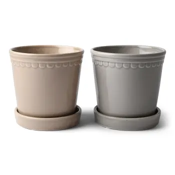 Kruka Romans Rosa Bandet 12,5 cm.