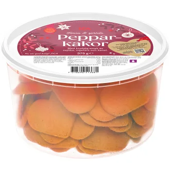 Pepparkakor tunna spröda 375g ICA.