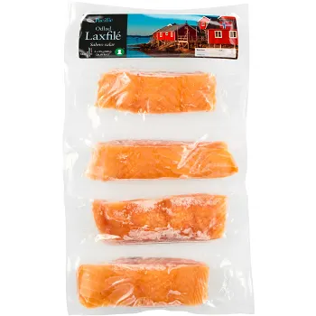 Laxfilé Fryst 4-p 500g Pacific brand.