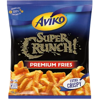 Super crunch premium fries 750g Aviko.