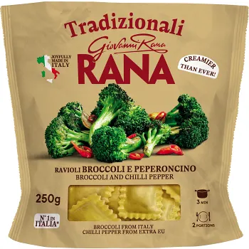 Färsk Pasta Ravioli Broccoli Chili 250g Rana.