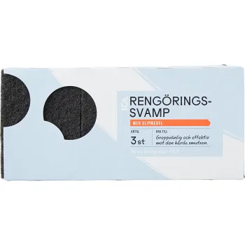 Rengöringssvamp med slipmedel 3-p ICA.