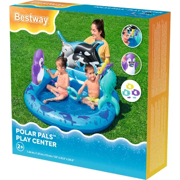 Pool Polar Pals Play center 134x131cm Bestway.