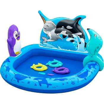 Pool Polar Pals Play center 134x131cm Bestway.