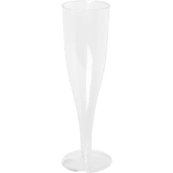 Champagneglas flergångsplast 13cl 4-p ICA.