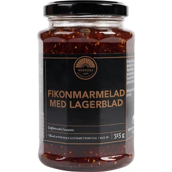 Fikonmarmelad Med Lagerblad 315g Werners Gourmetservice.