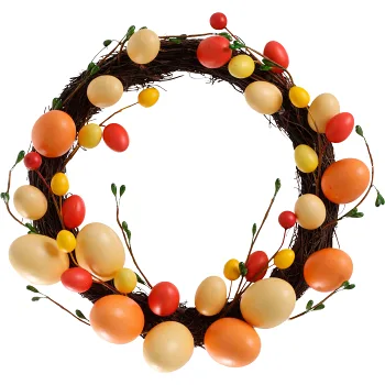 Krans ägg färgglad 33cm Festive.