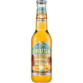 Mousserande Fruktdryck 0,3% Mango Passion 33cl Halmstad Crush.