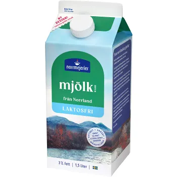Mjölkdryck 3% Laktosfri 1,5l Norrmejerier.