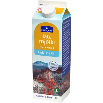 Lättmjölkdryck Laktosfri 0,5% 1l Norrmejerier.