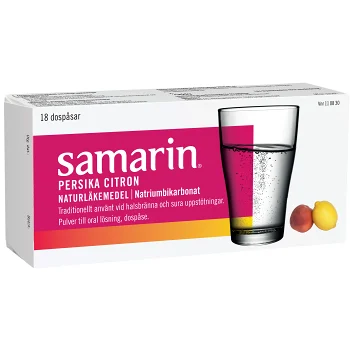 Naturläkemedel Fruktsalt Persika &amp; Citron 18-p Samarin.