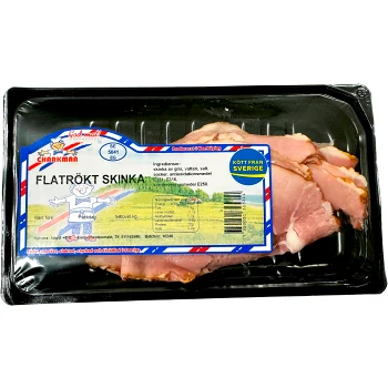 Skinka Flatrökt Skivad 140g Charkman.