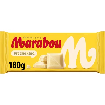 Vit choklad 180g Marabou.