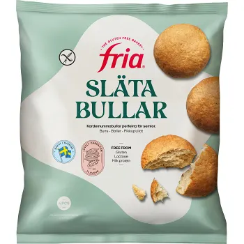 Släta bullar Glutenfri Fryst 235g Fria.