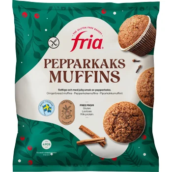 Pepparkaksmuffins Glutenfria 240g Fria.