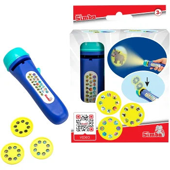 Ljusprojektor med djurmotiv 12cm Simba.