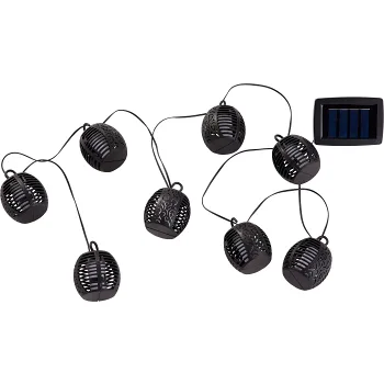 Solcellsslinga Flame 8 lampor Outfit.