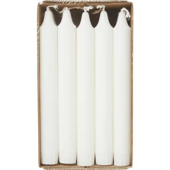 Kronljus 19cm 20p vita.